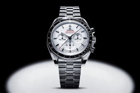 omega speedmaster white side of the moon|Omega Speedmaster moonwatch white dial.